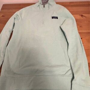 Men's Light Green Half-Zip Sweater
